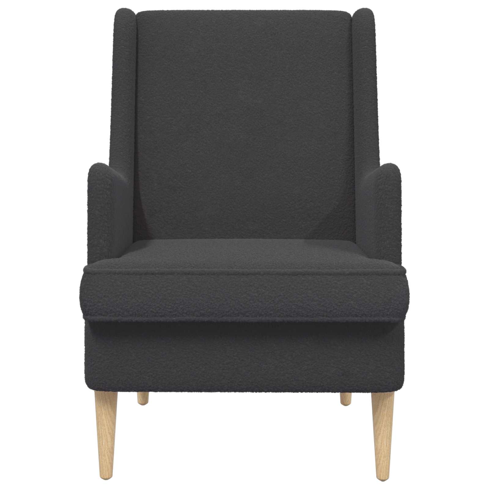 Sessel Dunkelgrau Bouclé