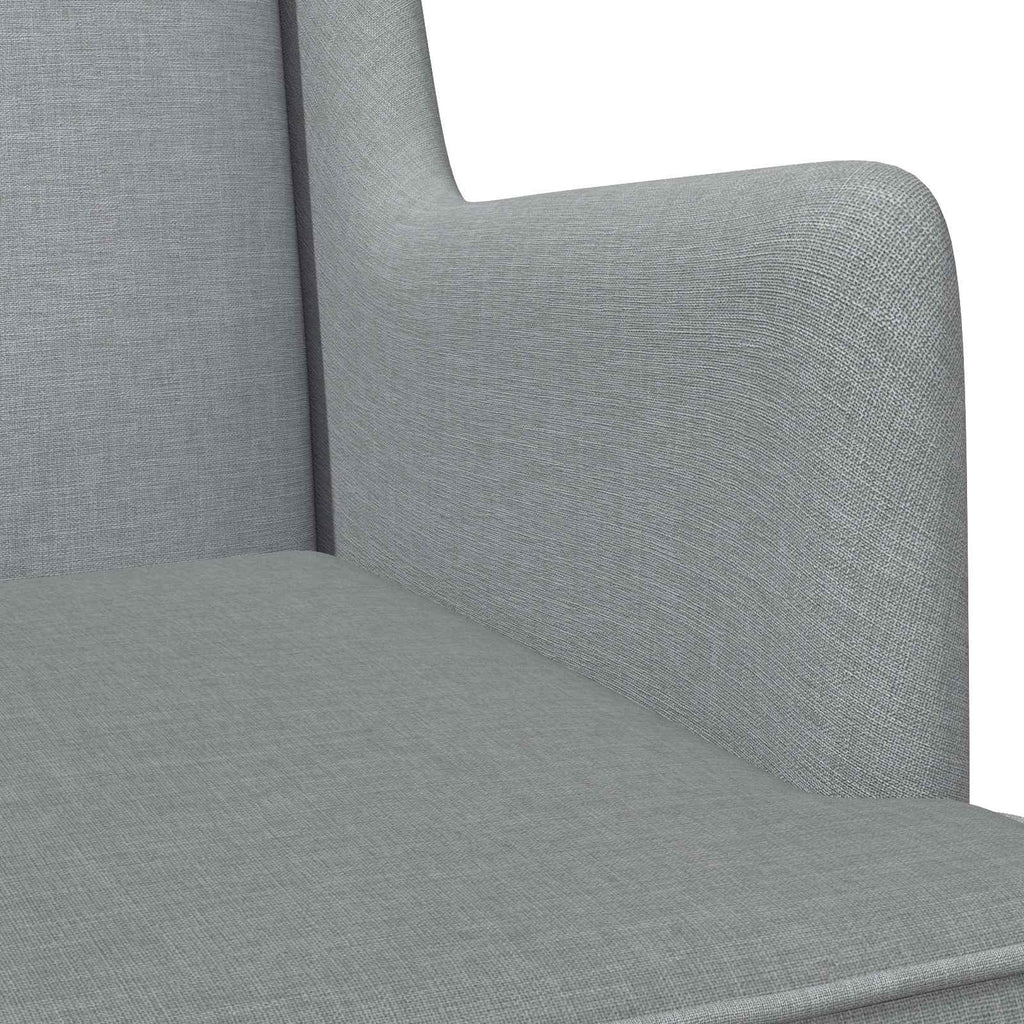 Schaukelstuhl Hellgrau 62 x 80 x 85 cm Stoff