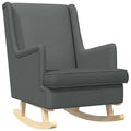 Schaukelstuhl Dunkelgrau 62 x 80 x 85 cm Stoff