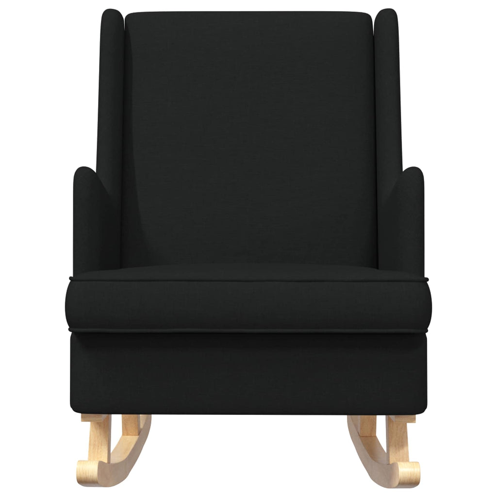 Schaukelstuhl Schwarz 62 x 80 x 85 cm Stoff