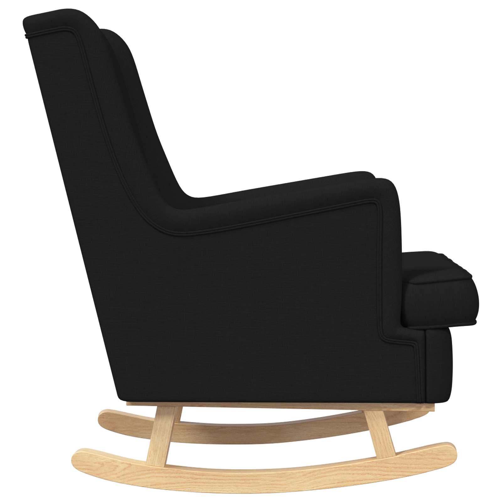 Schaukelstuhl Schwarz 62 x 80 x 85 cm Stoff