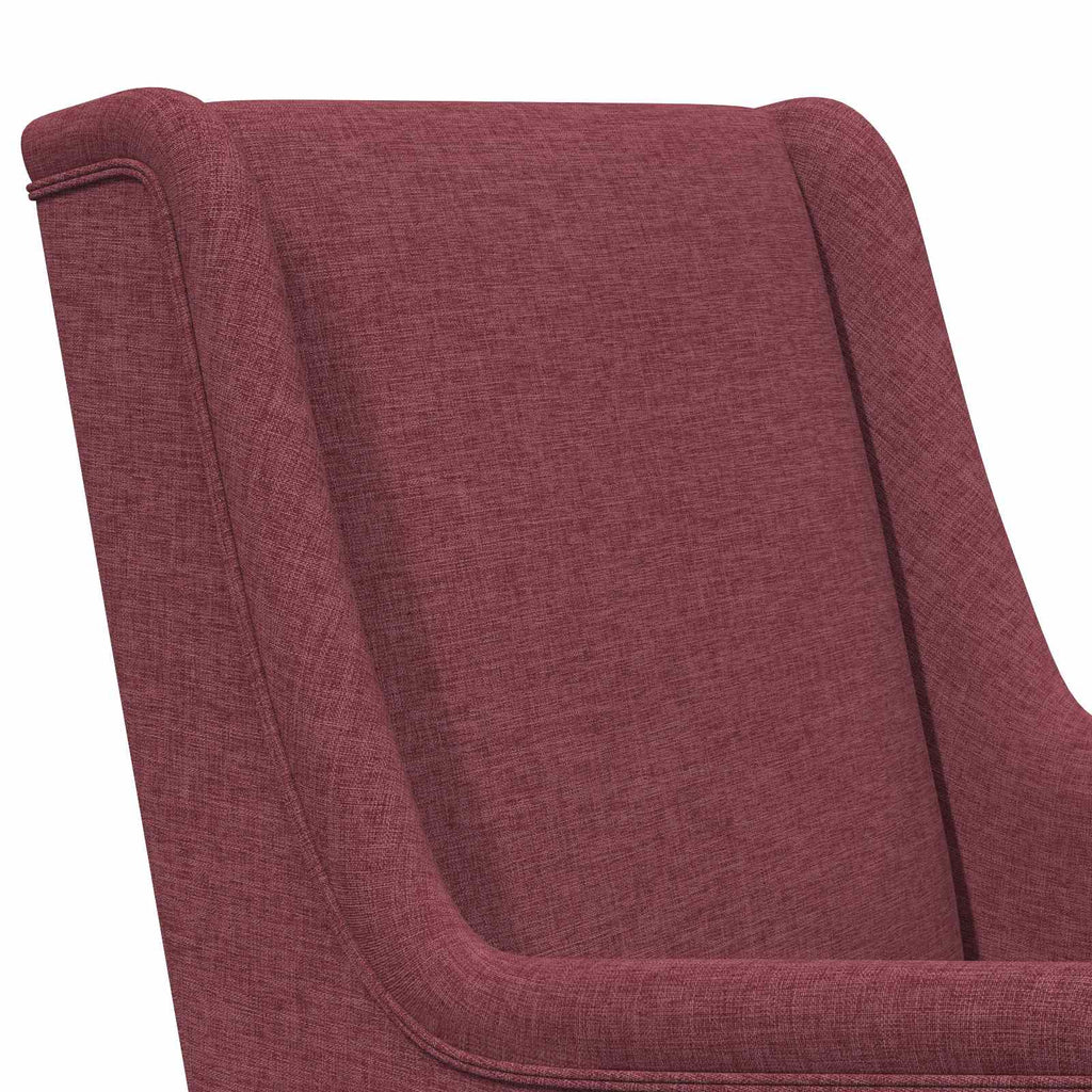Schaukelstuhl Weinrot 62 x 80 x 85 cm Stoff