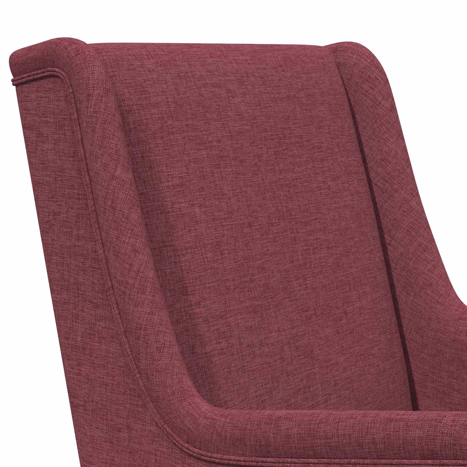 Schaukelstuhl Weinrot 62 x 80 x 85 cm Stoff