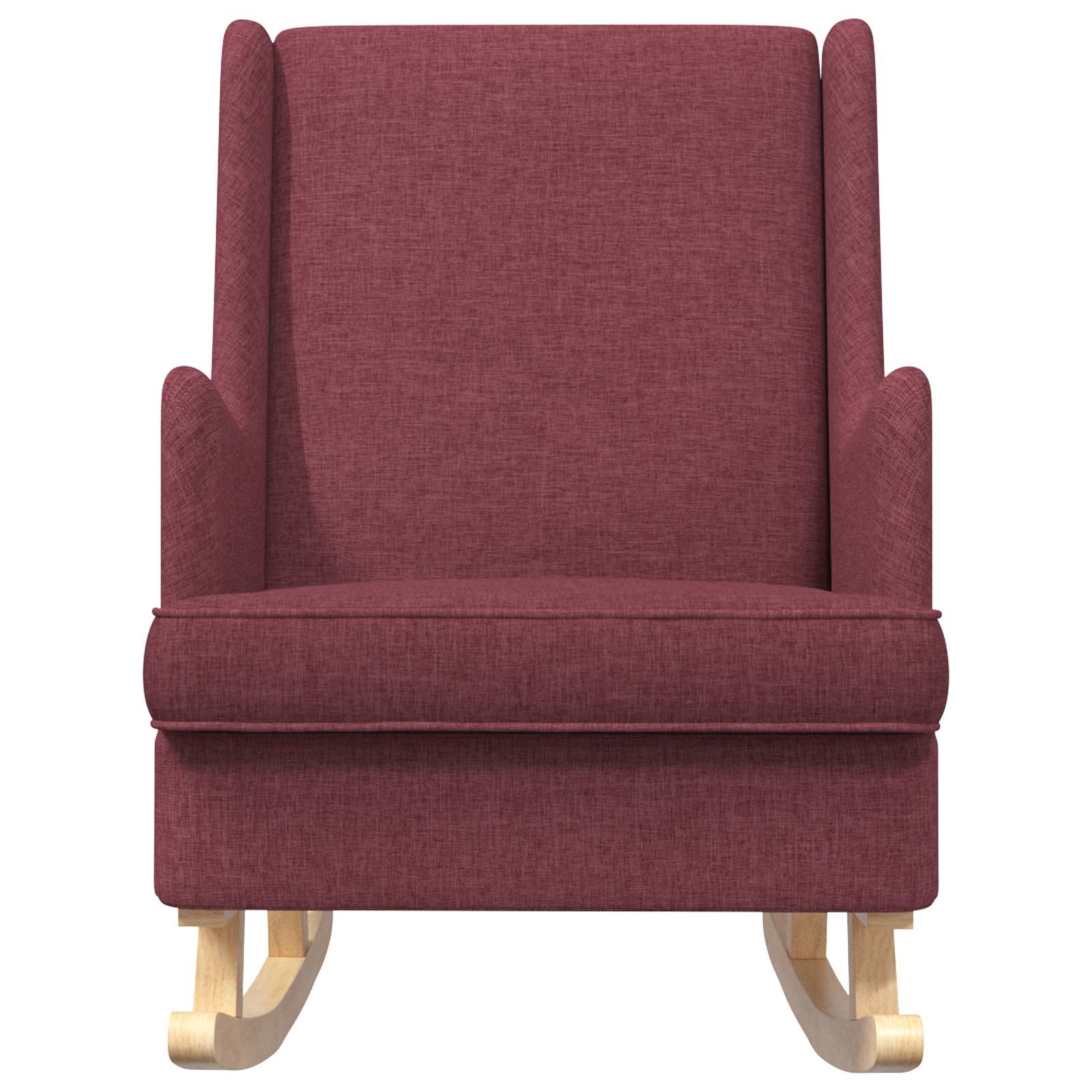 Schaukelstuhl Weinrot 62 x 80 x 85 cm Stoff