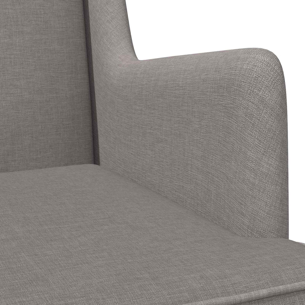 Schaukelstuhl Taupe 62 x 80 x 85 cm Stoff