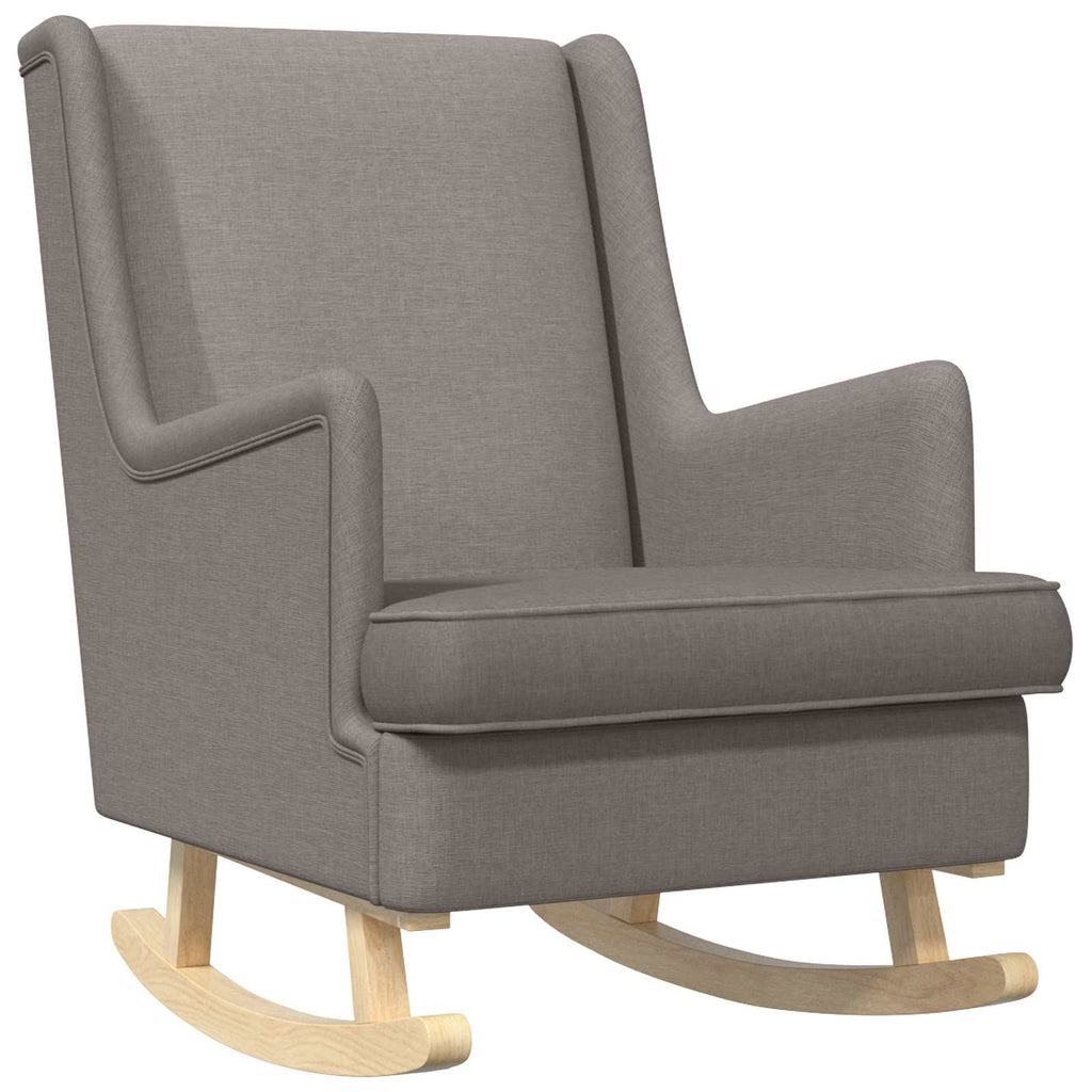 Schaukelstuhl Taupe 62 x 80 x 85 cm Stoff
