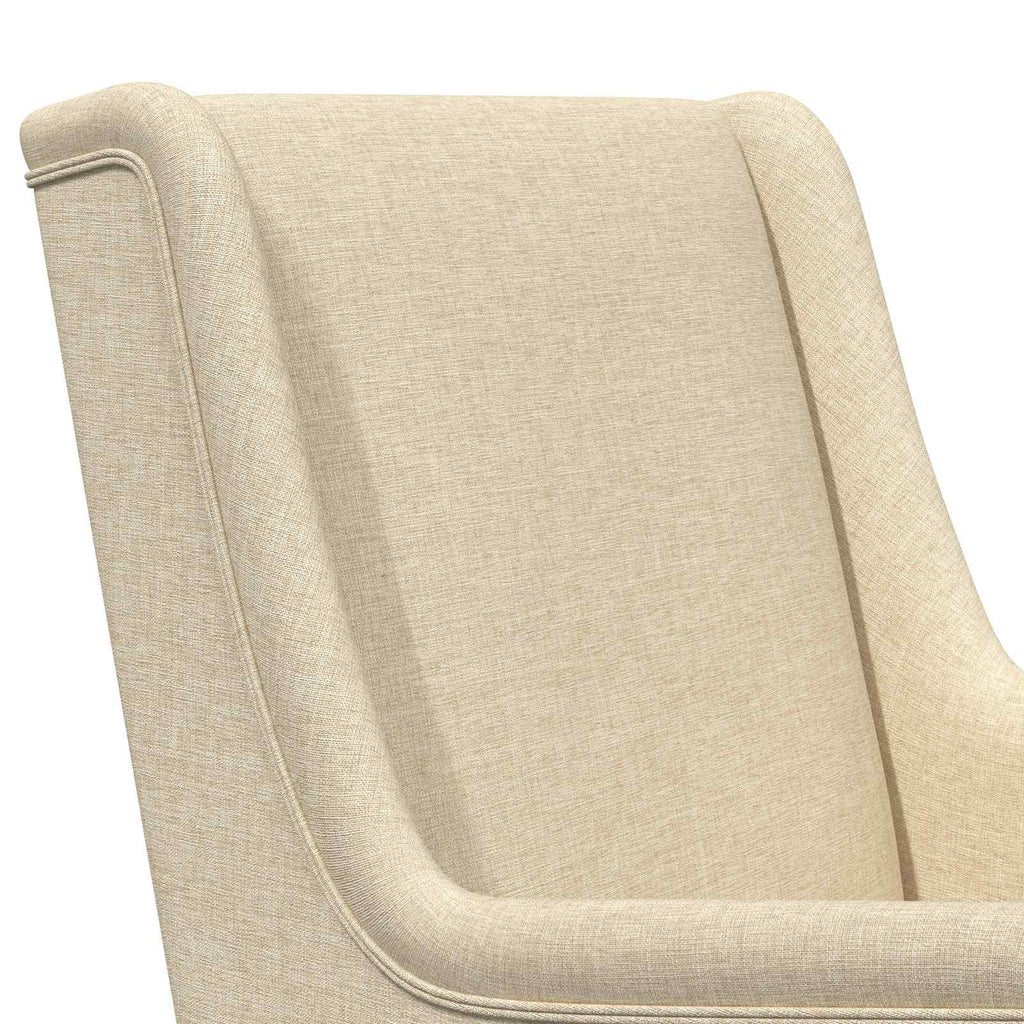 Schaukelstuhl Creme 62 x 80 x 85 cm Stoff
