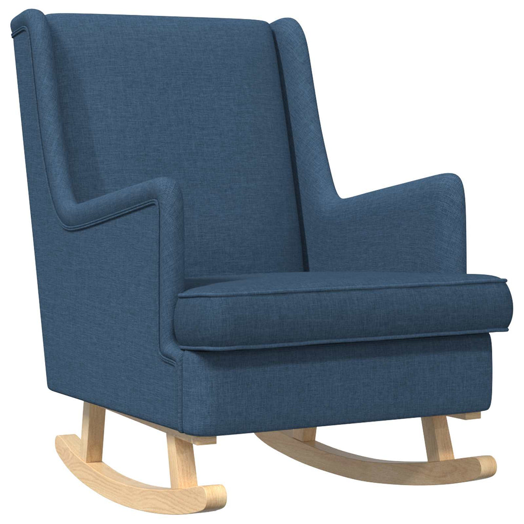 Schaukelstuhl Blau 62 x 80 x 85 cm Stoff