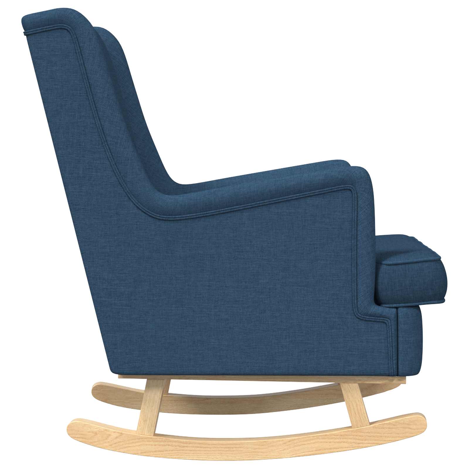 Schaukelstuhl Blau 62 x 80 x 85 cm Stoff