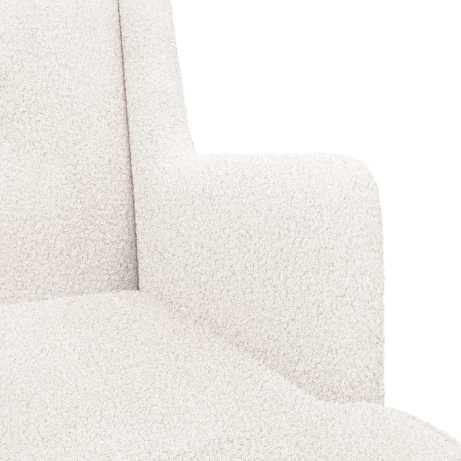 Schaukelstuhl Creme 62 x 80 x 85 cm Bouclé