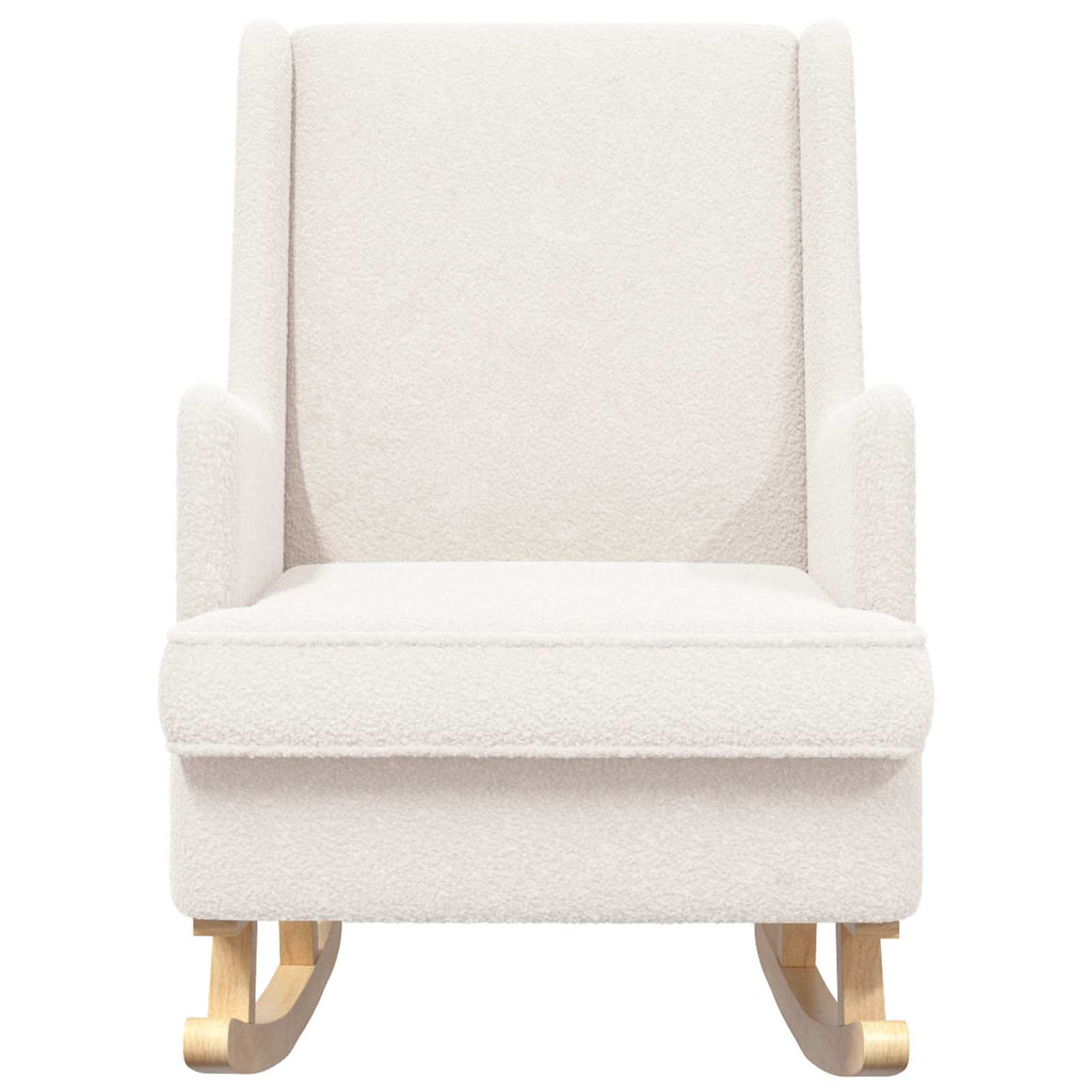 Schaukelstuhl Creme 62 x 80 x 85 cm Bouclé
