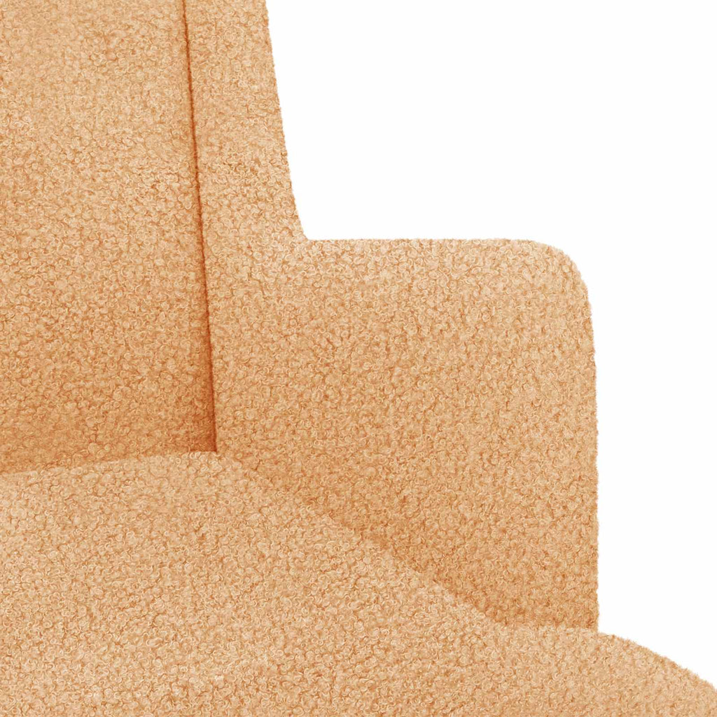 Schaukelstuhl Beige 62 x 80 x 85 cm Bouclé