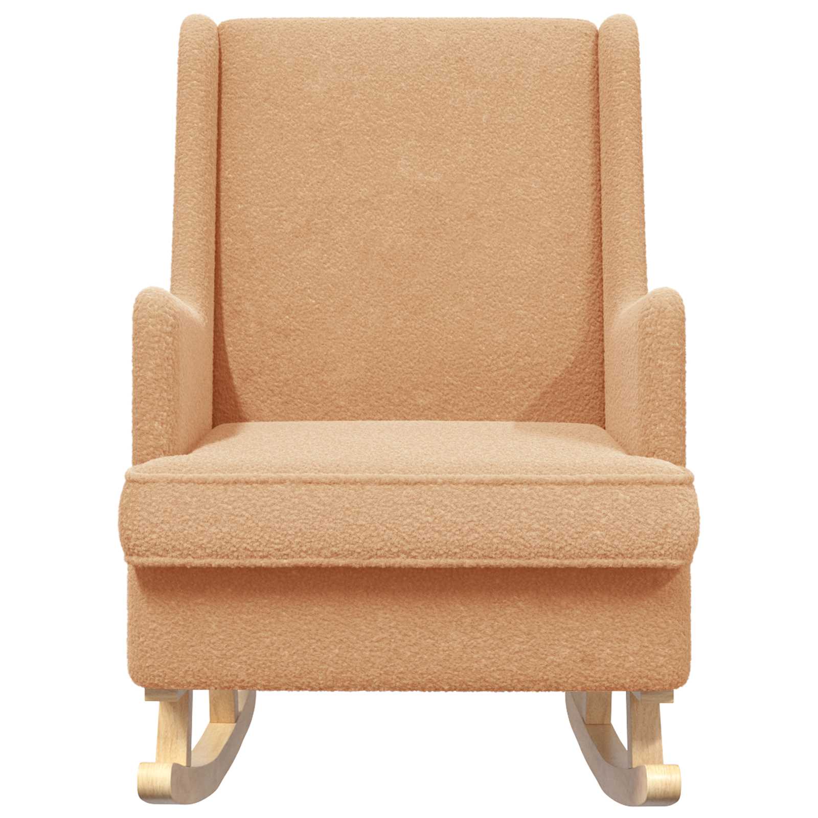 Schaukelstuhl Beige 62 x 80 x 85 cm Bouclé