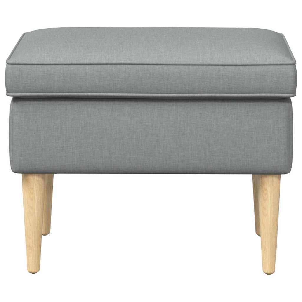 Hocker Hellgrau 55 x 35 x 41 cm Polyester