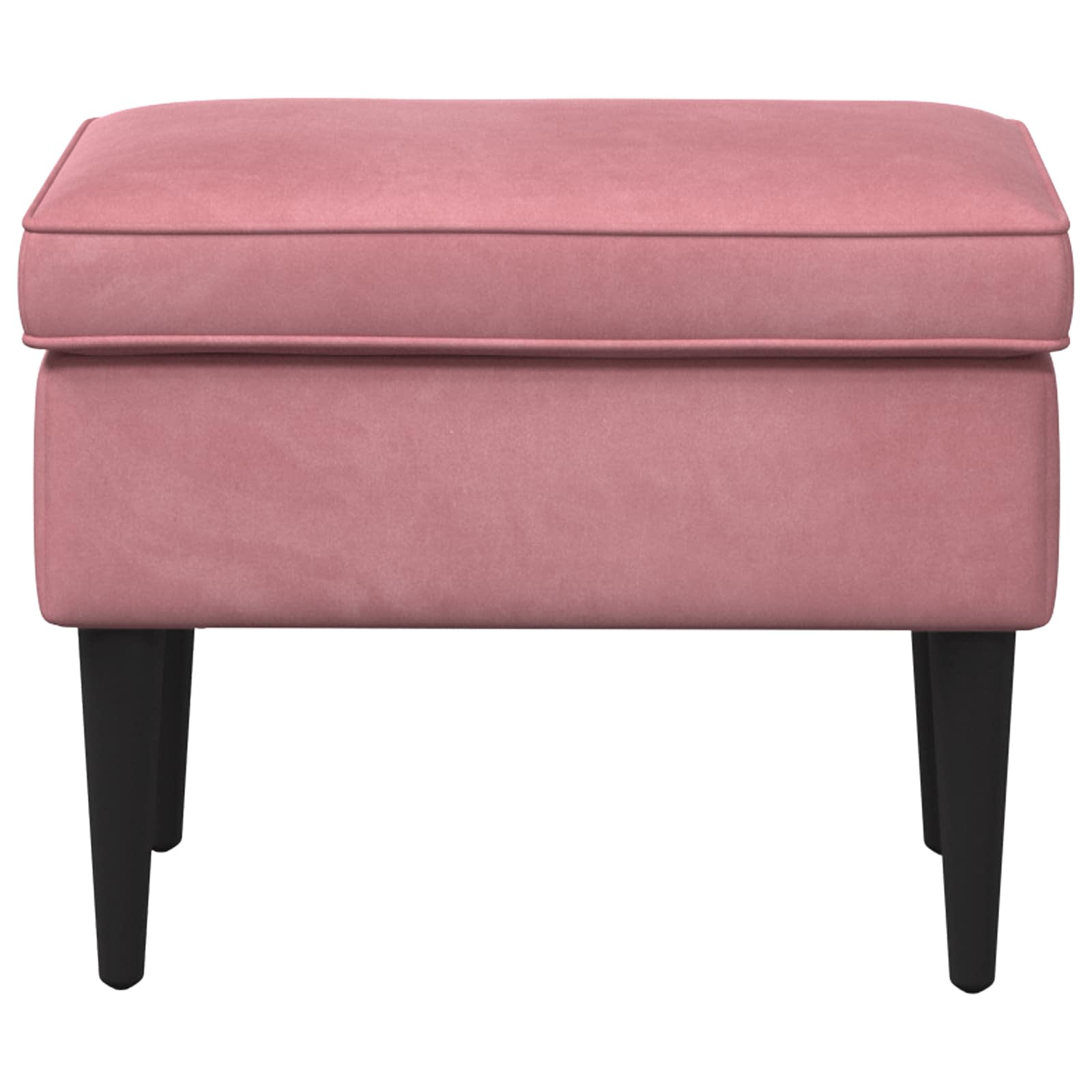 Hocker Rosa 55 x 35 x 41 cm Samt