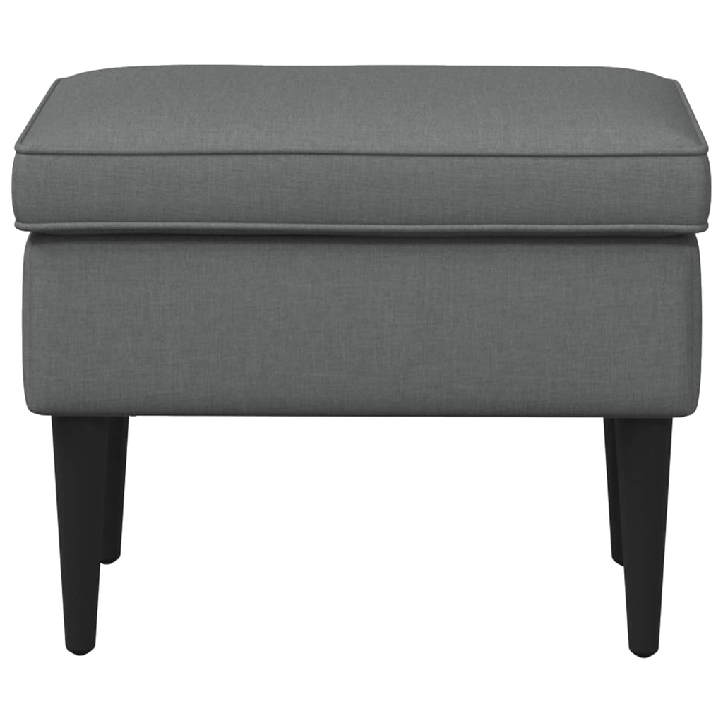Hocker Dunkelgrau 55 x 35 x 41 cm Stoff