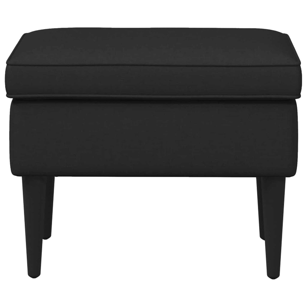 Hocker Schwarz 55 x 35 x 41 cm Stoff