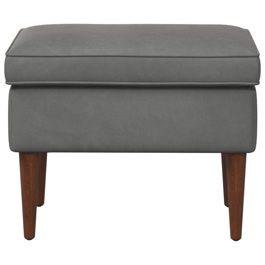 Hocker Dunkelgrau 55 x 35 x 41 cm Samt