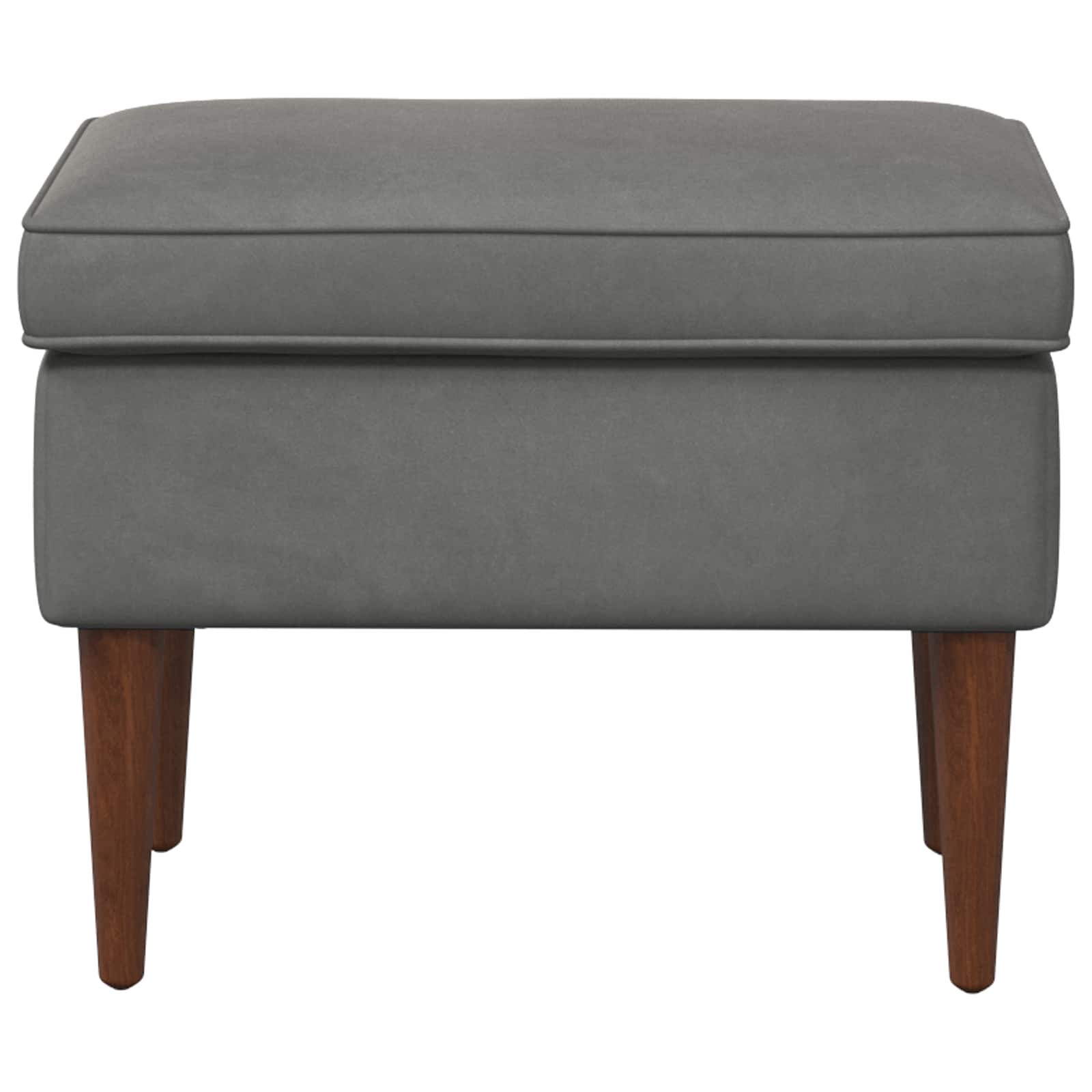 Hocker Dunkelgrau 55 x 35 x 41 cm Samt