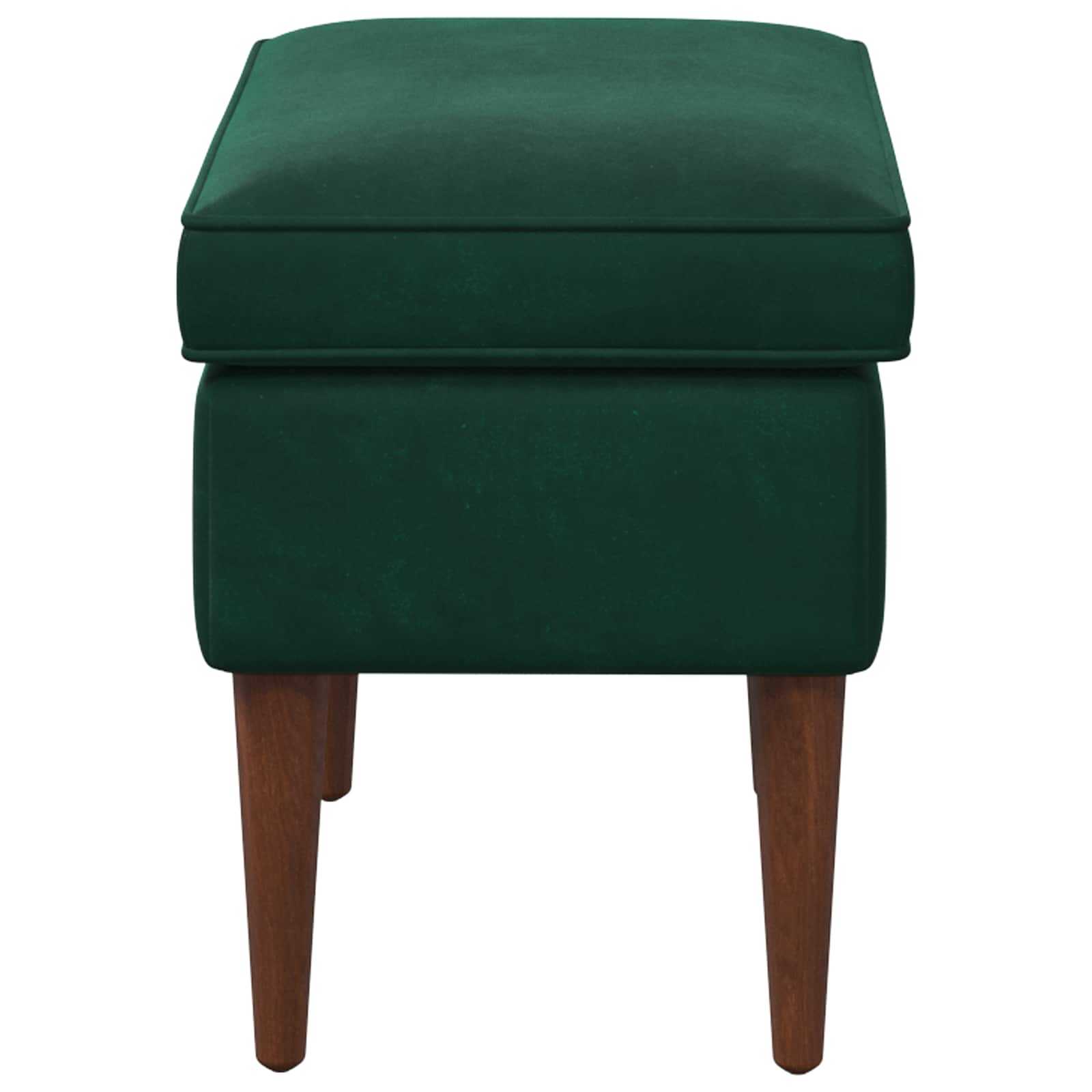 Hocker Dunkelgrün 55 x 35 x 41 cm Samt