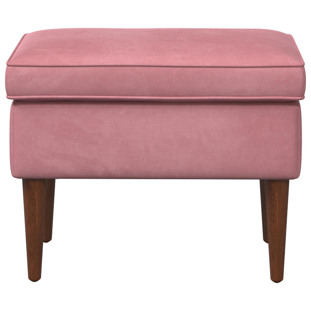 Hocker Rosa 55 x 35 x 41 cm Samt