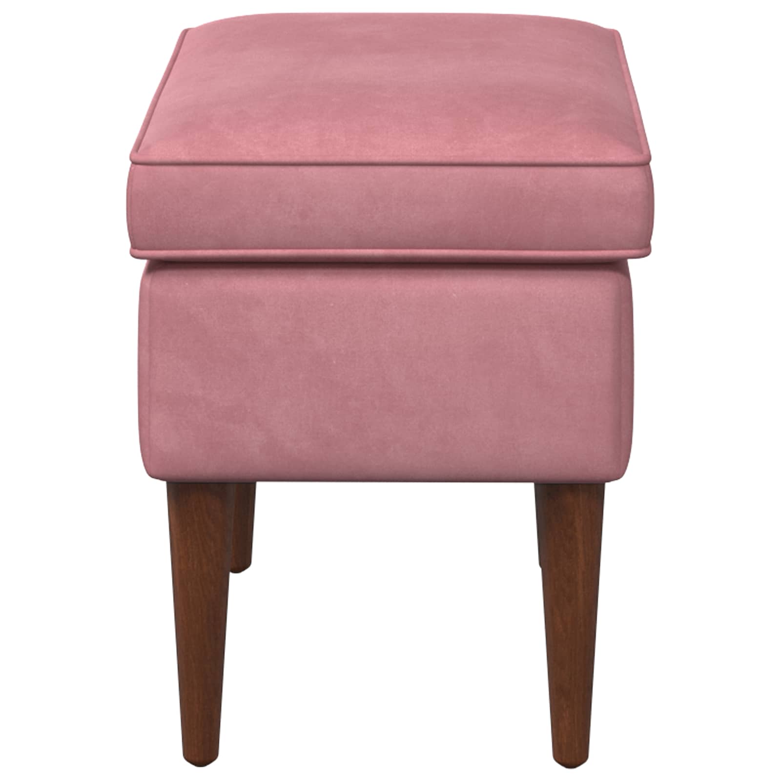 Hocker Rosa 55 x 35 x 41 cm Samt