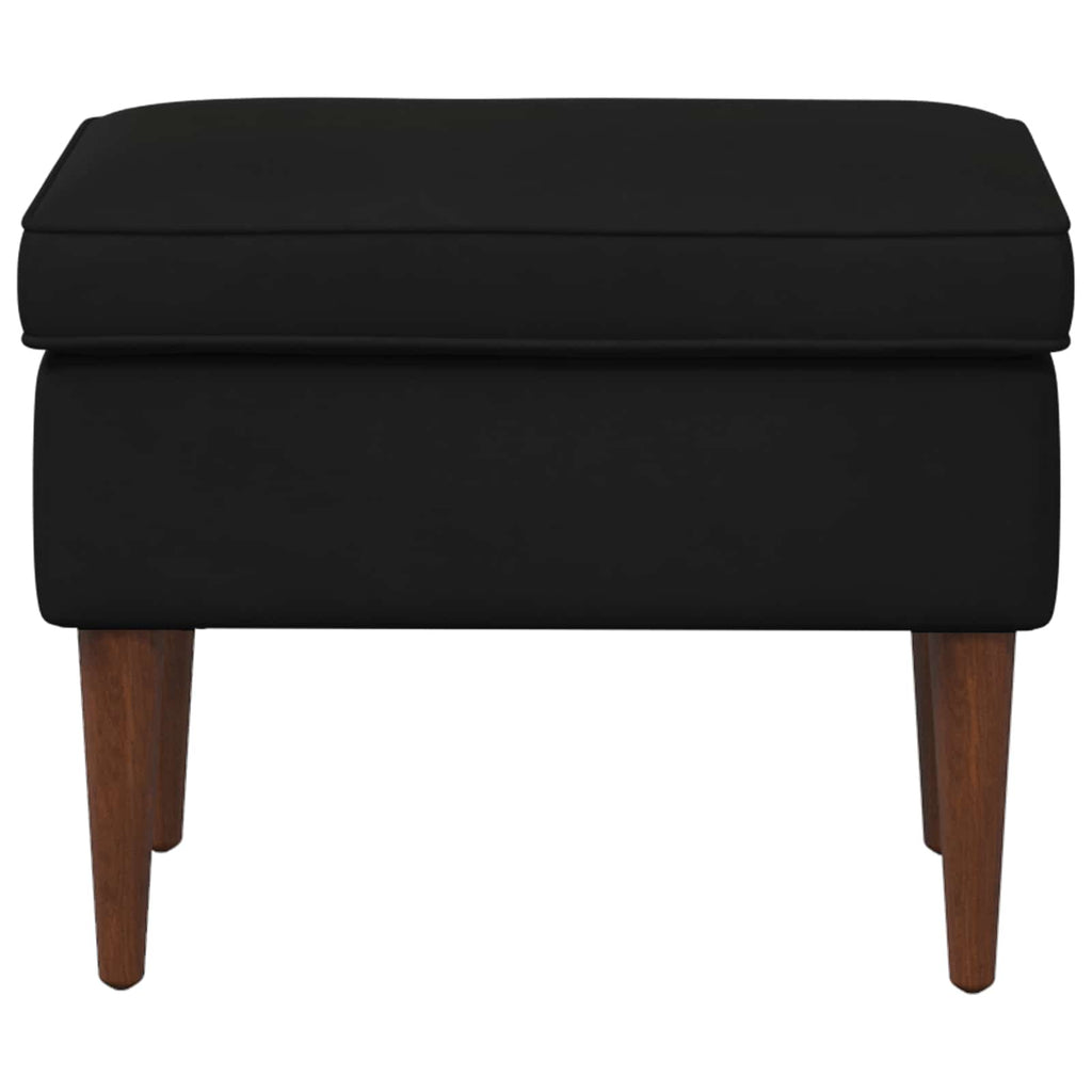 Hocker Schwarz 55 x 35 x 41 cm Samt