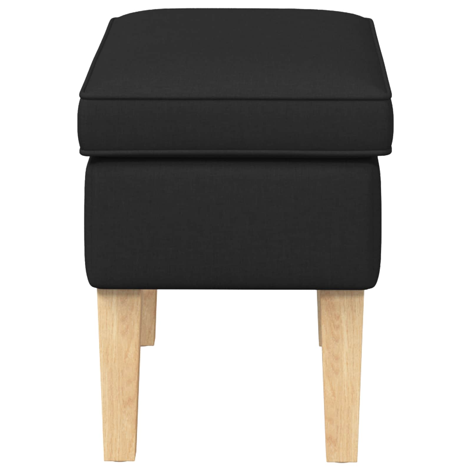 Hocker Schwarz 55 x 35 x 41 cm Stoff