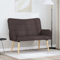 2-Sitzer Sofa Dunkelbraun 115 x 61 x 87 cm Stoff