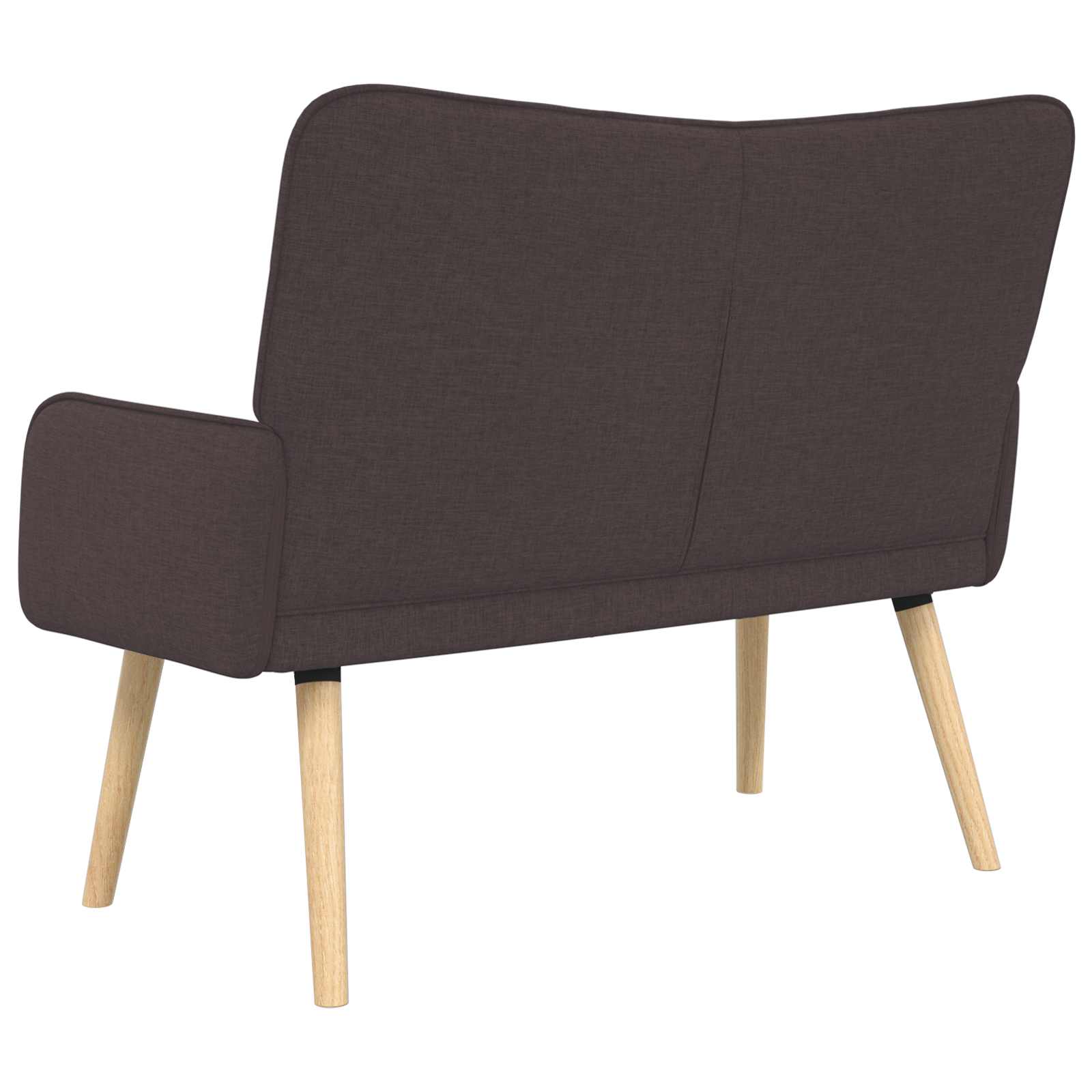 2-Sitzer Sofa Dunkelbraun 115 x 61 x 87 cm Stoff