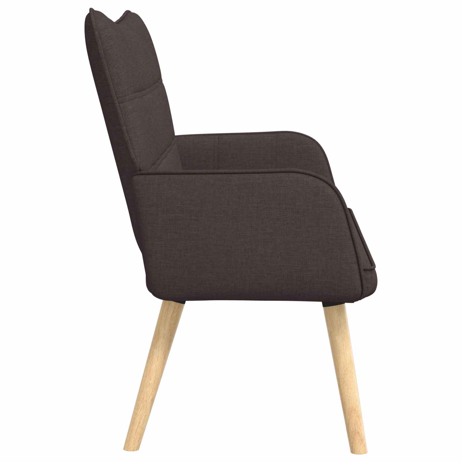 2-Sitzer Sofa Dunkelbraun 115 x 61 x 87 cm Stoff