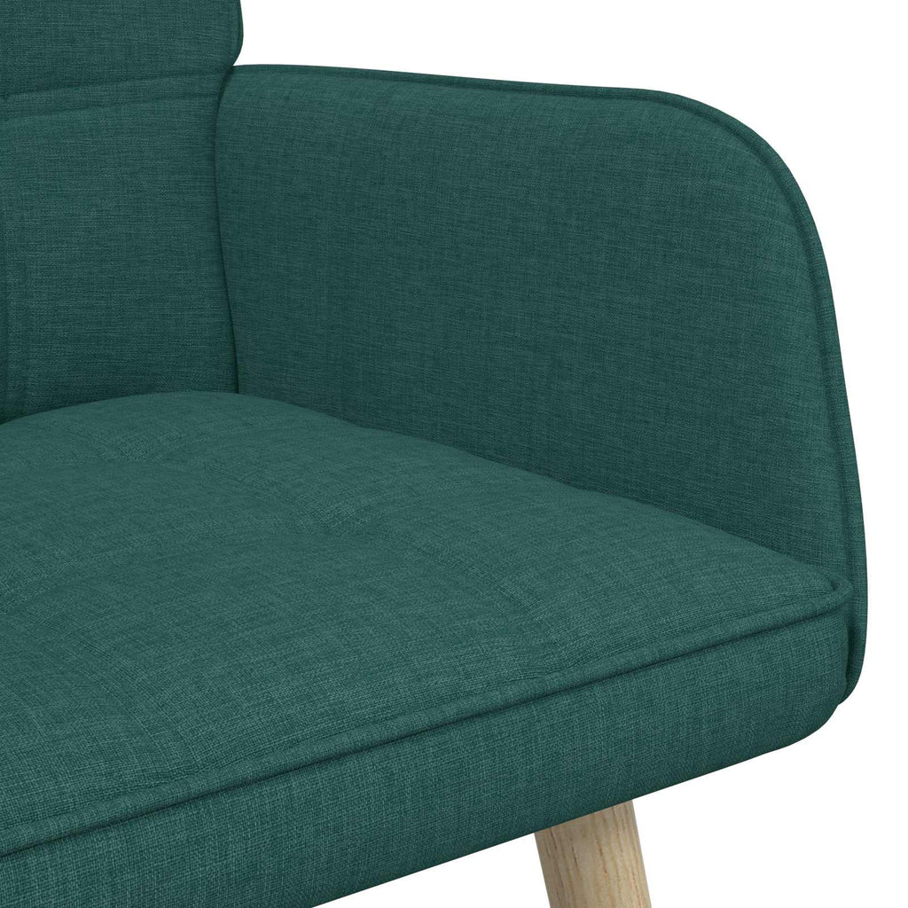 2-Sitzer Sofa Dunkelgrün 115 x 61 x 87 cm Stoff