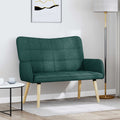 2-Sitzer Sofa Dunkelgrün 115 x 61 x 87 cm Stoff