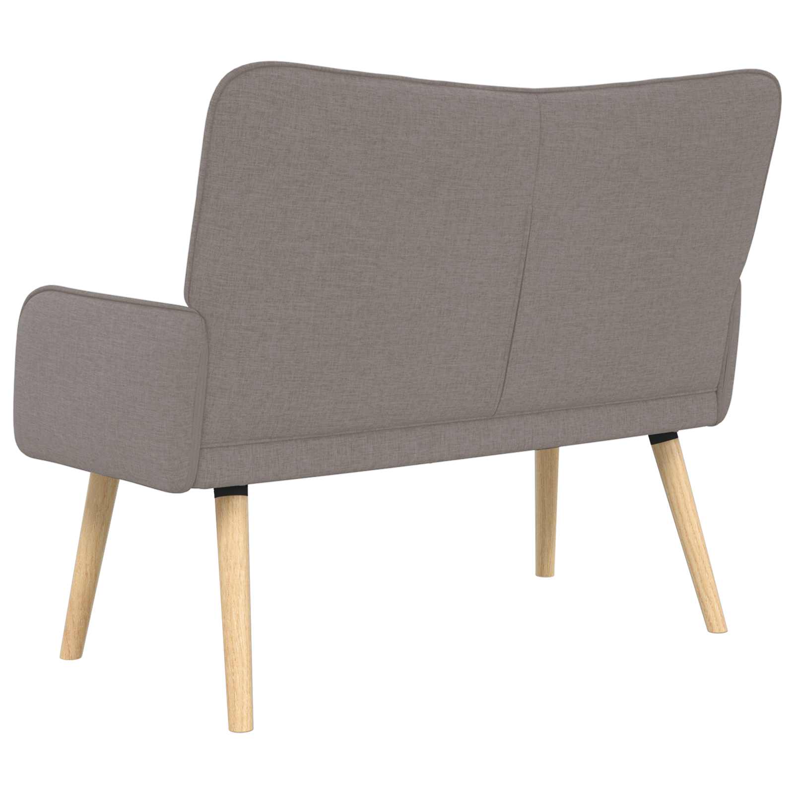 2-Sitzer Sofa Taupe 115 x 61 x 87 cm Stoff