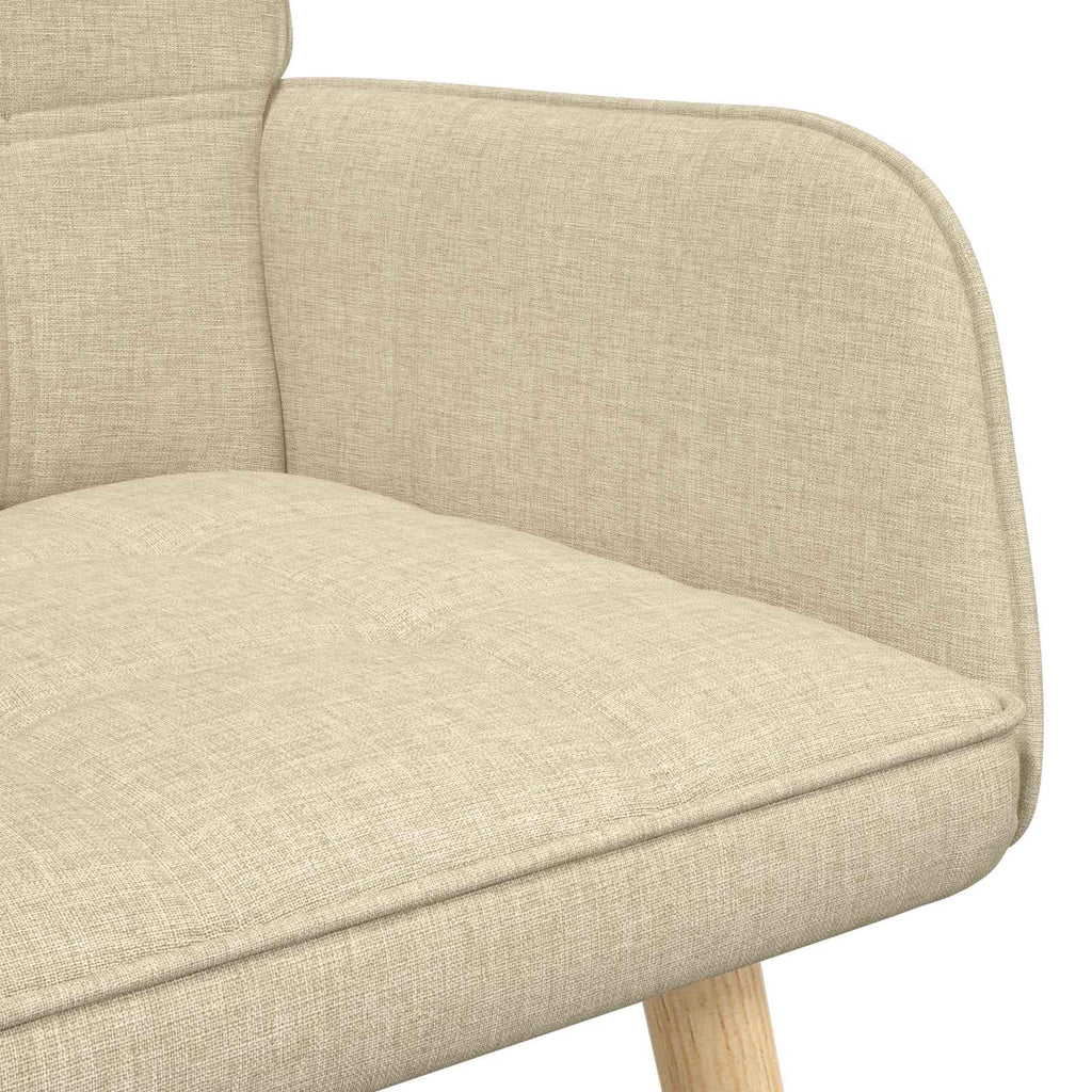 2-Sitzer Sofa Creme 115 x 61 x 87 cm Stoff