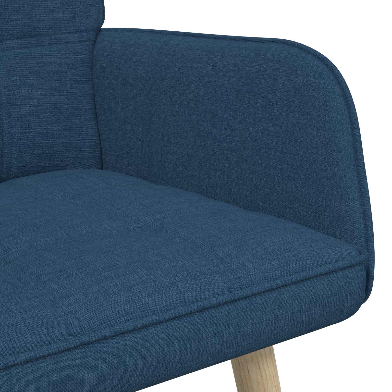 2-Sitzer Sofa Blau 115 x 61 x 87 cm Stoff