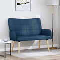 2-Sitzer Sofa Blau 115 x 61 x 87 cm Stoff