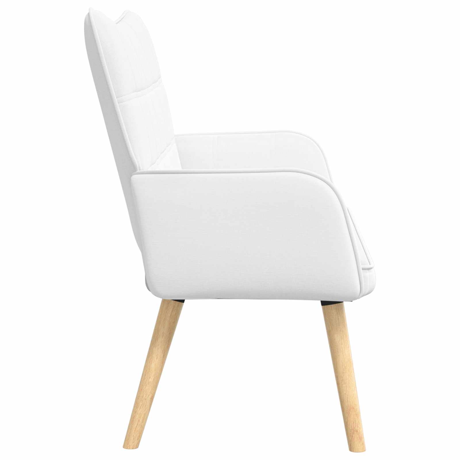 2-Sitzer Sofa Weiß 115 x 61 x 87 cm Stoff