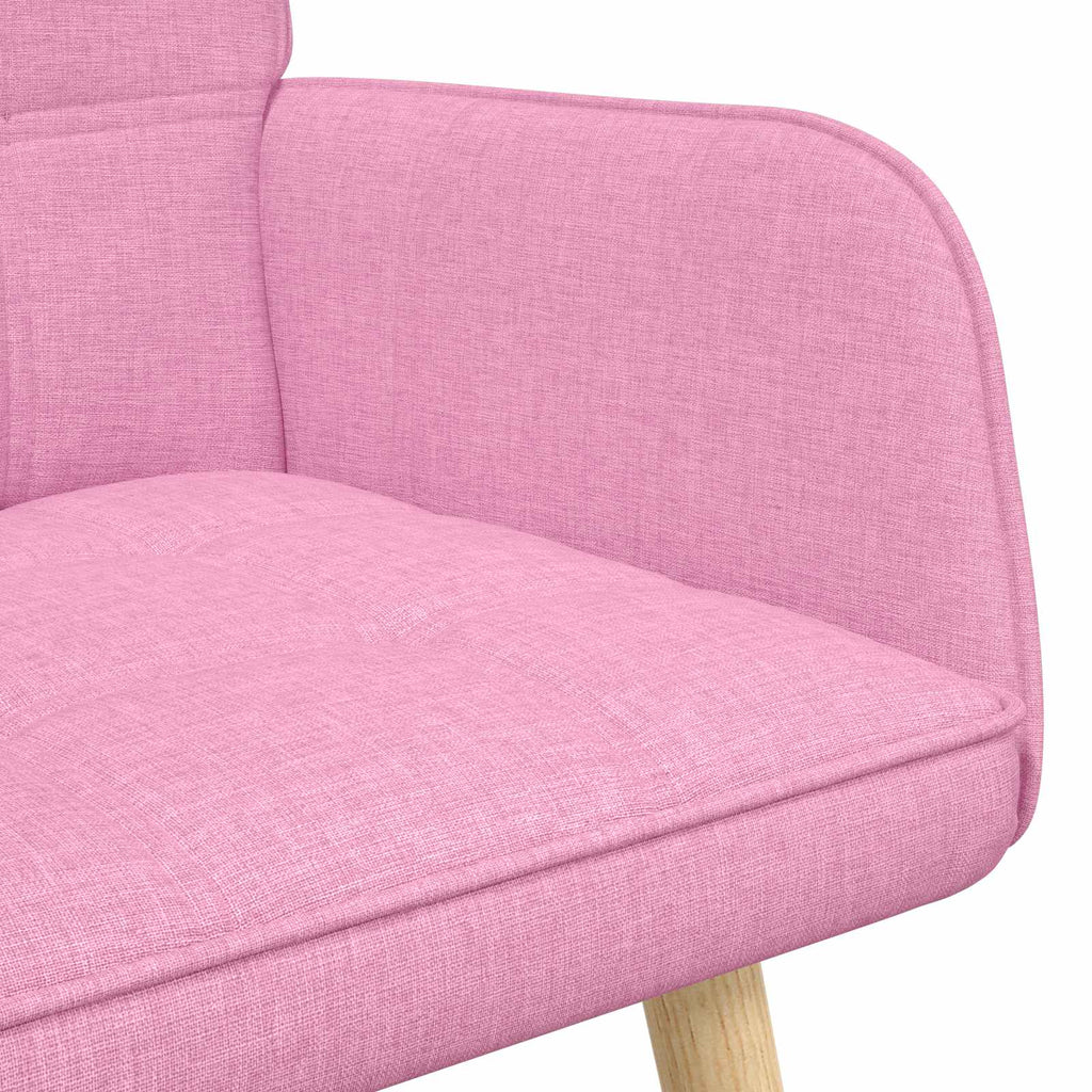 2-Sitzer Sofa Rosa 115 x 61 x 87 cm Stoff