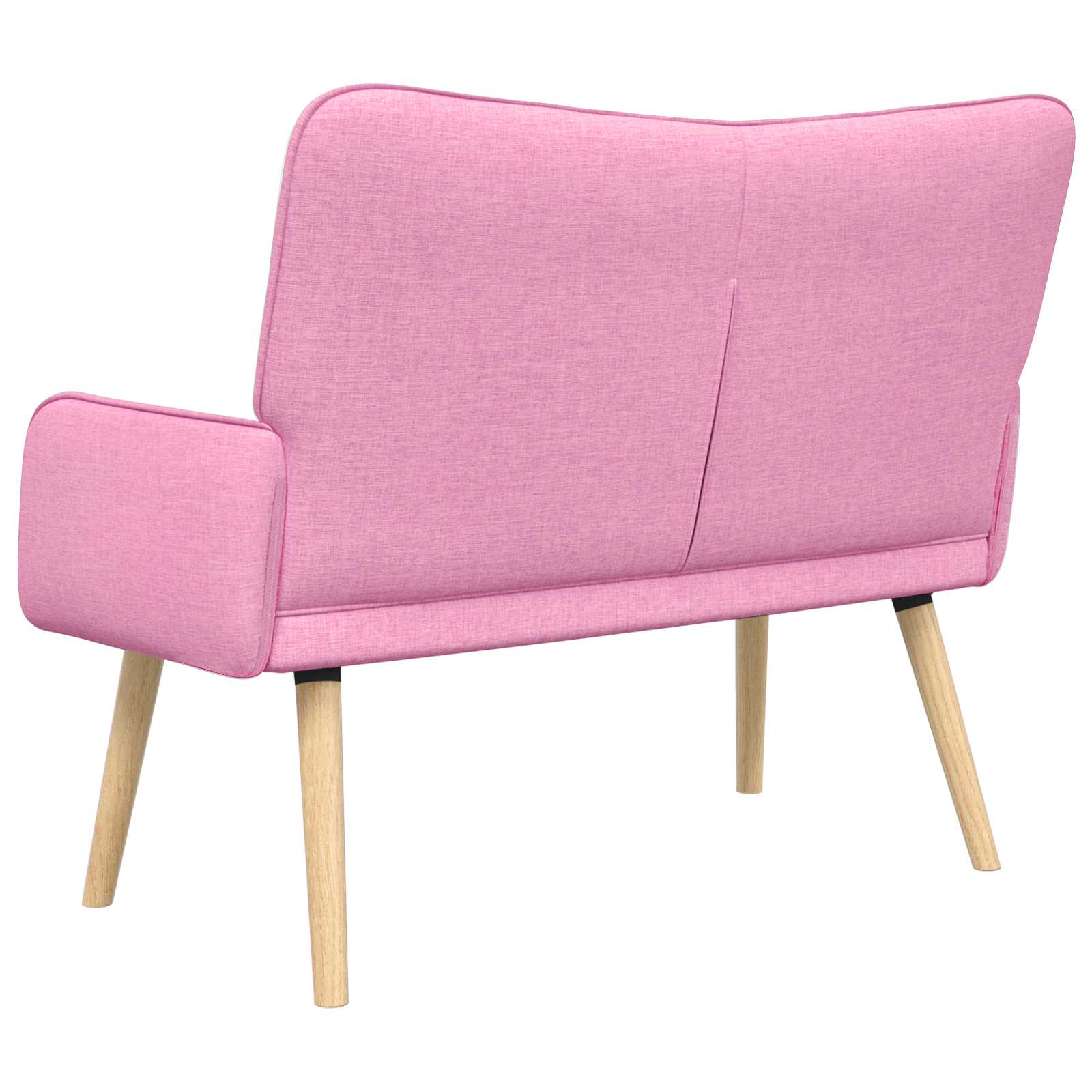 2-Sitzer Sofa Rosa 115 x 61 x 87 cm Stoff