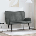 2-Sitzer Sofa Dunkelgrau 115 x 61 x 87 cm Stoff