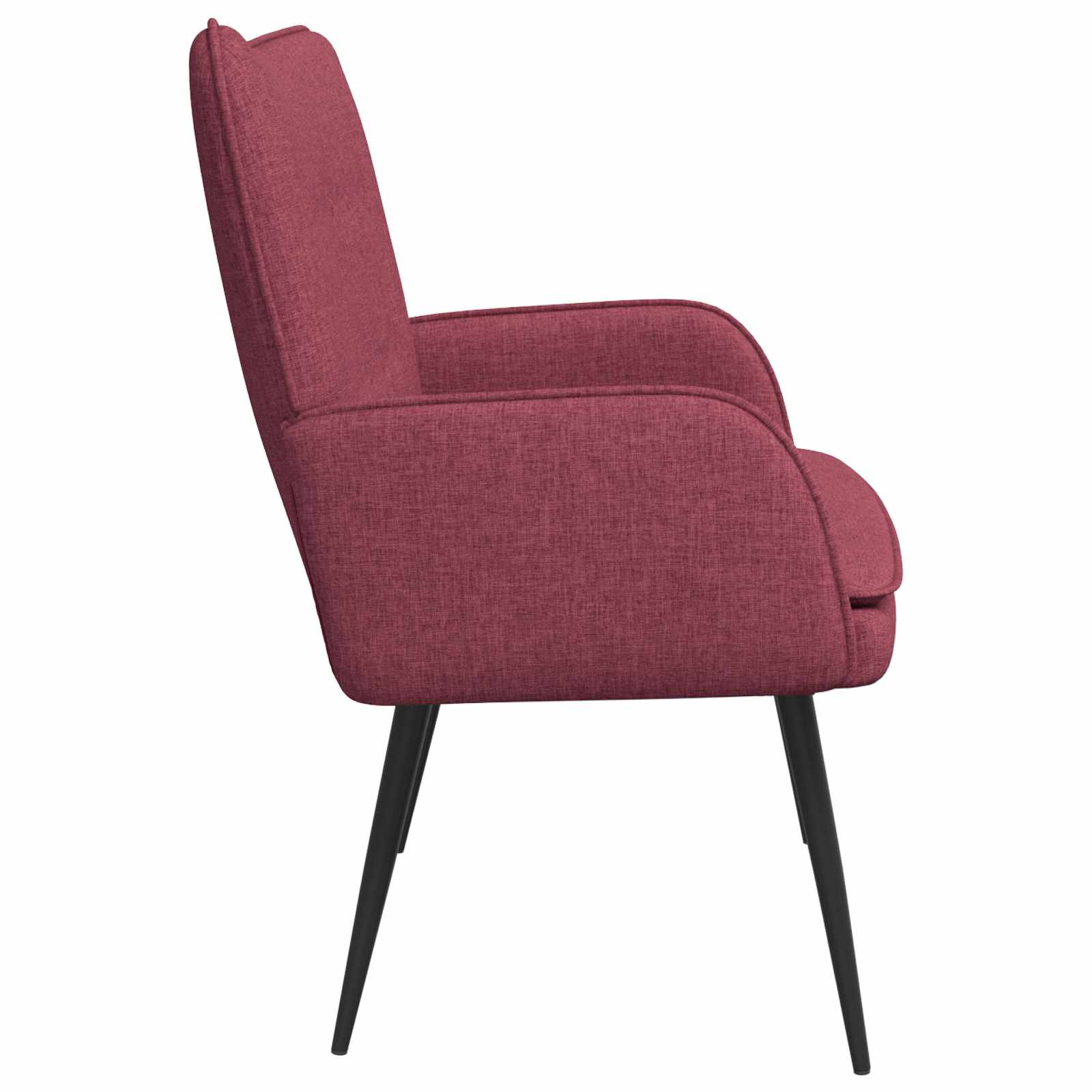 2-Sitzer Sofa Weinrot 115 x 61 x 87 cm Stoff