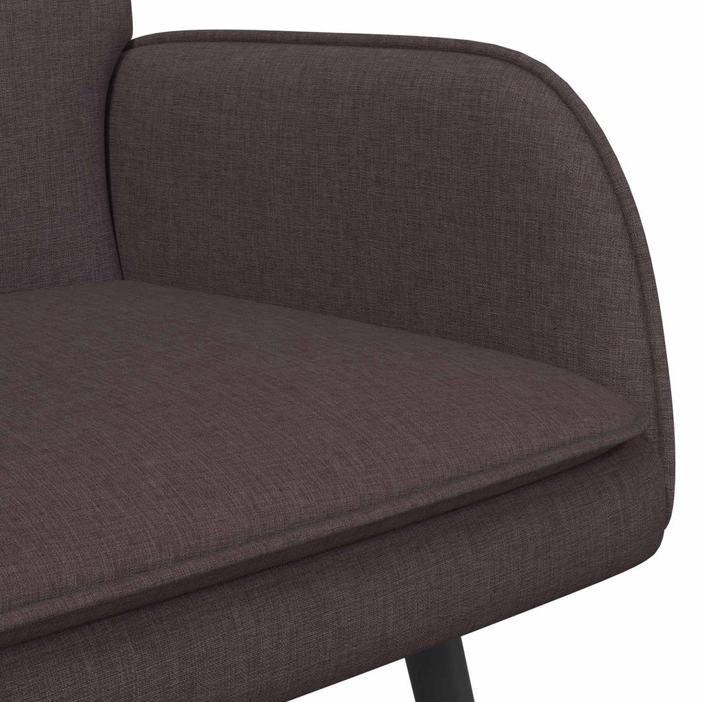 2-Sitzer Sofa Dunkelbraun 115 x 61 x 87 cm Stoff