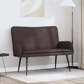 2-Sitzer Sofa Dunkelbraun 115 x 61 x 87 cm Stoff