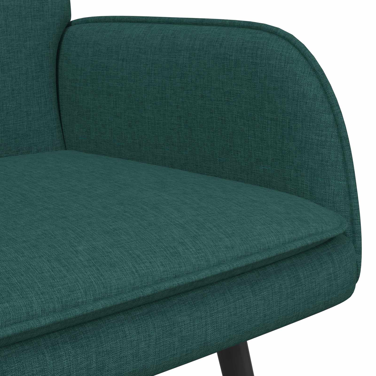 2-Sitzer Sofa Dunkelgrün 115 x 61 x 87 cm Stoff