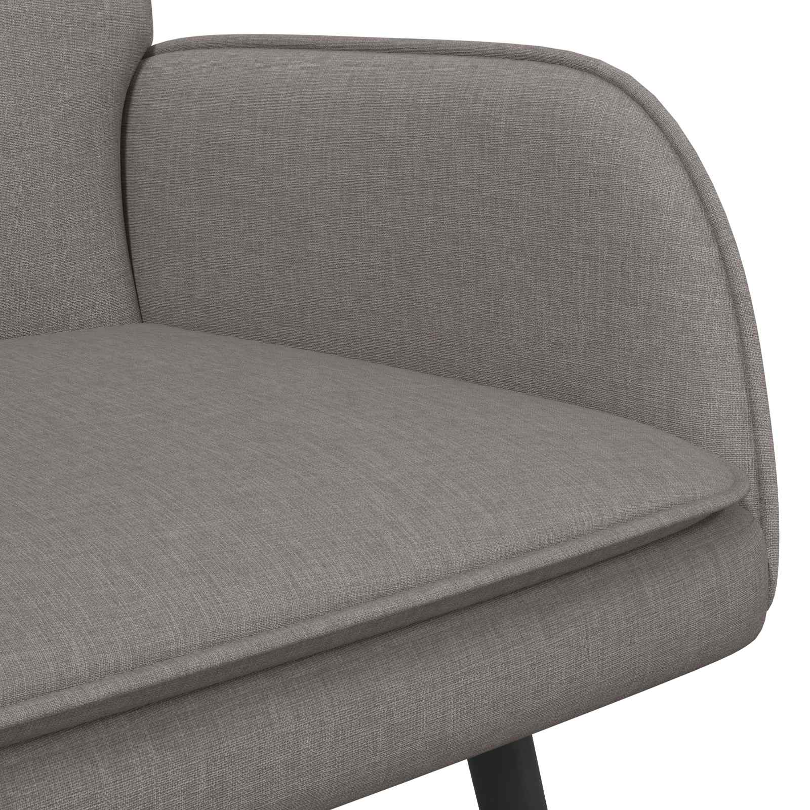2-Sitzer Sofa Taupe 115 x 61 x 87 cm Stoff