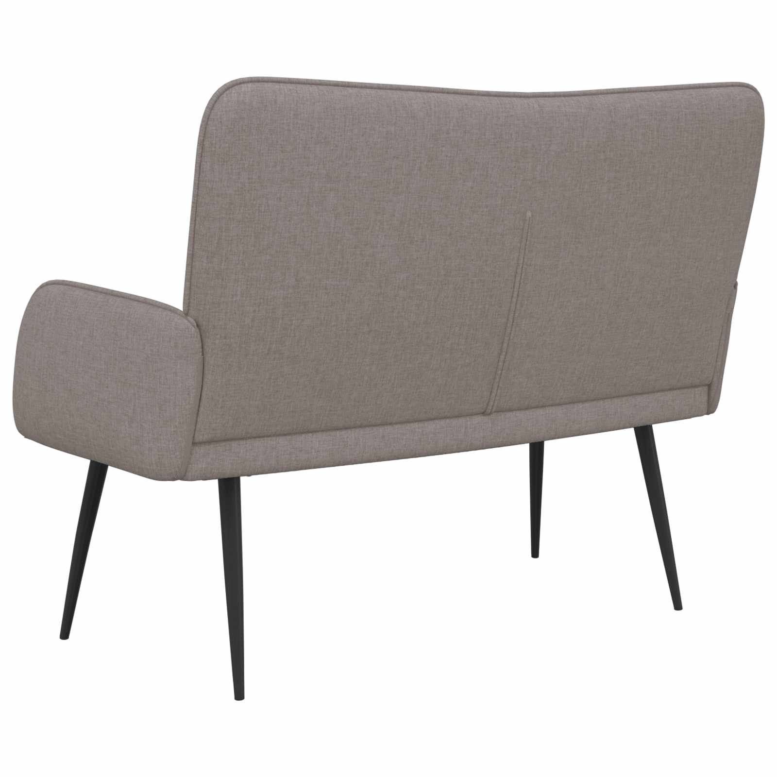 2-Sitzer Sofa Taupe 115 x 61 x 87 cm Stoff