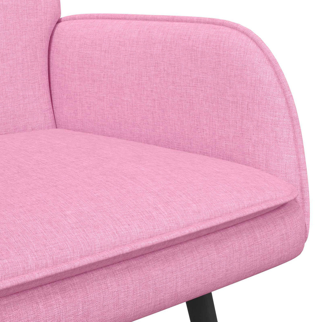 2-Sitzer Sofa Rosa 115 x 61 x 87 cm Stoff