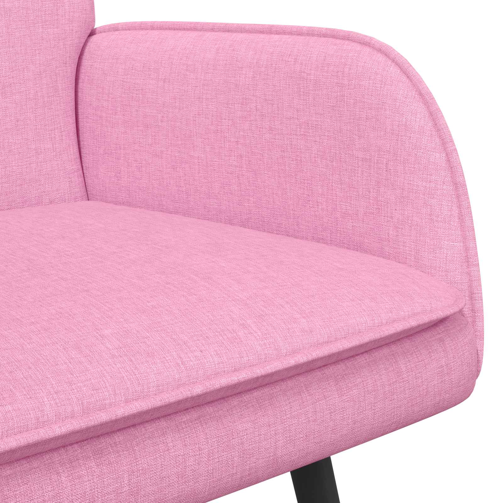 2-Sitzer Sofa Rosa 115 x 61 x 87 cm Stoff