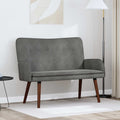 2-Sitzer Sofa Dunkelgrau 115 x 61 x 87 cm Samt (V)